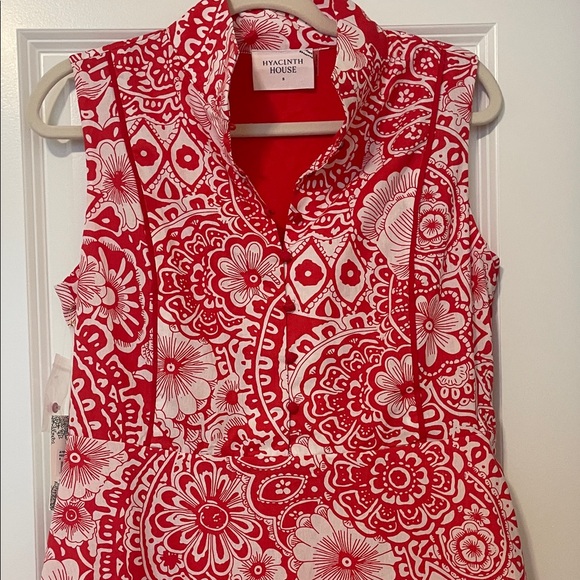 NWT! Tuckernuck/Hyacinth House and White Floral Midi Dress, Size Small - Picture 7 of 12